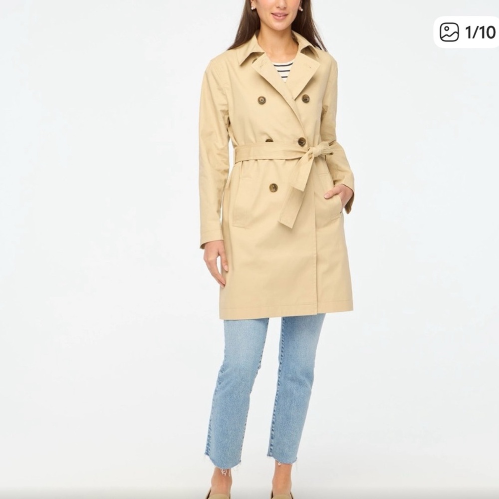 JCrew Factory Classic Tan Trench Coat - 16